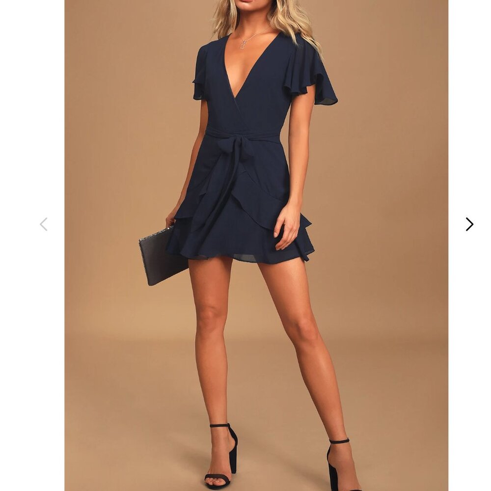 Lulus - Navy Dress - Like New
